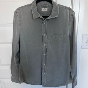 Marine layer - Corduroy men’s shirt -small - sage green